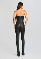 Brinley Coated Denim Jumpsuit