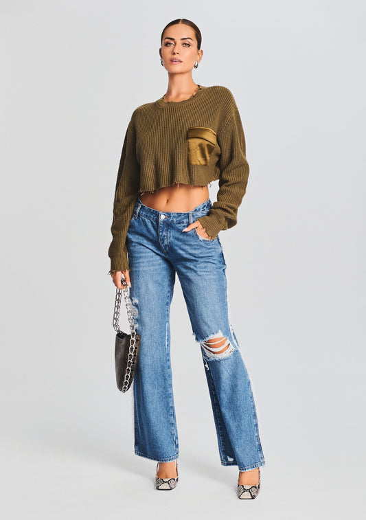 Mid Cropped Devin Sweater