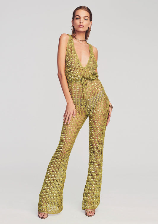 Nirvana Sequin Crochet Jumpsuit