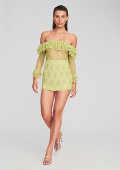 Castella Embellished Lace Dress