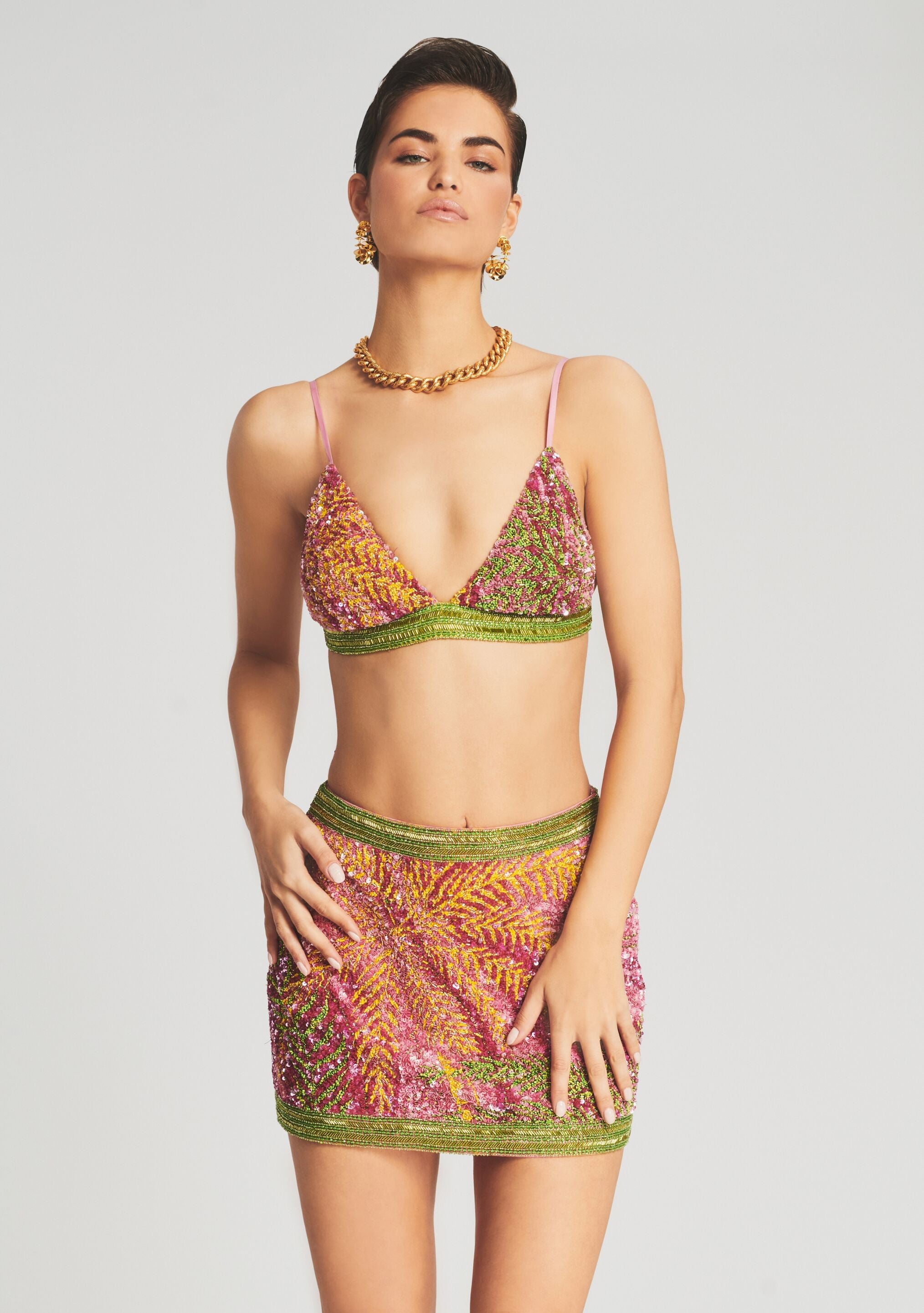 Pia Sequin Palm Bralette