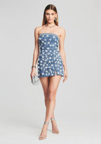Cordelia Embellished Denim Dress