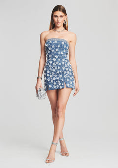 Cordelia Embellished Denim Dress