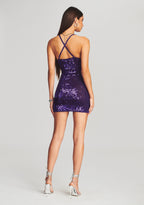 Elliana Sequin Crochet Dress
