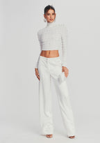Brooks Embellished Chiffon Top