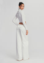Brooks Embellished Chiffon Top