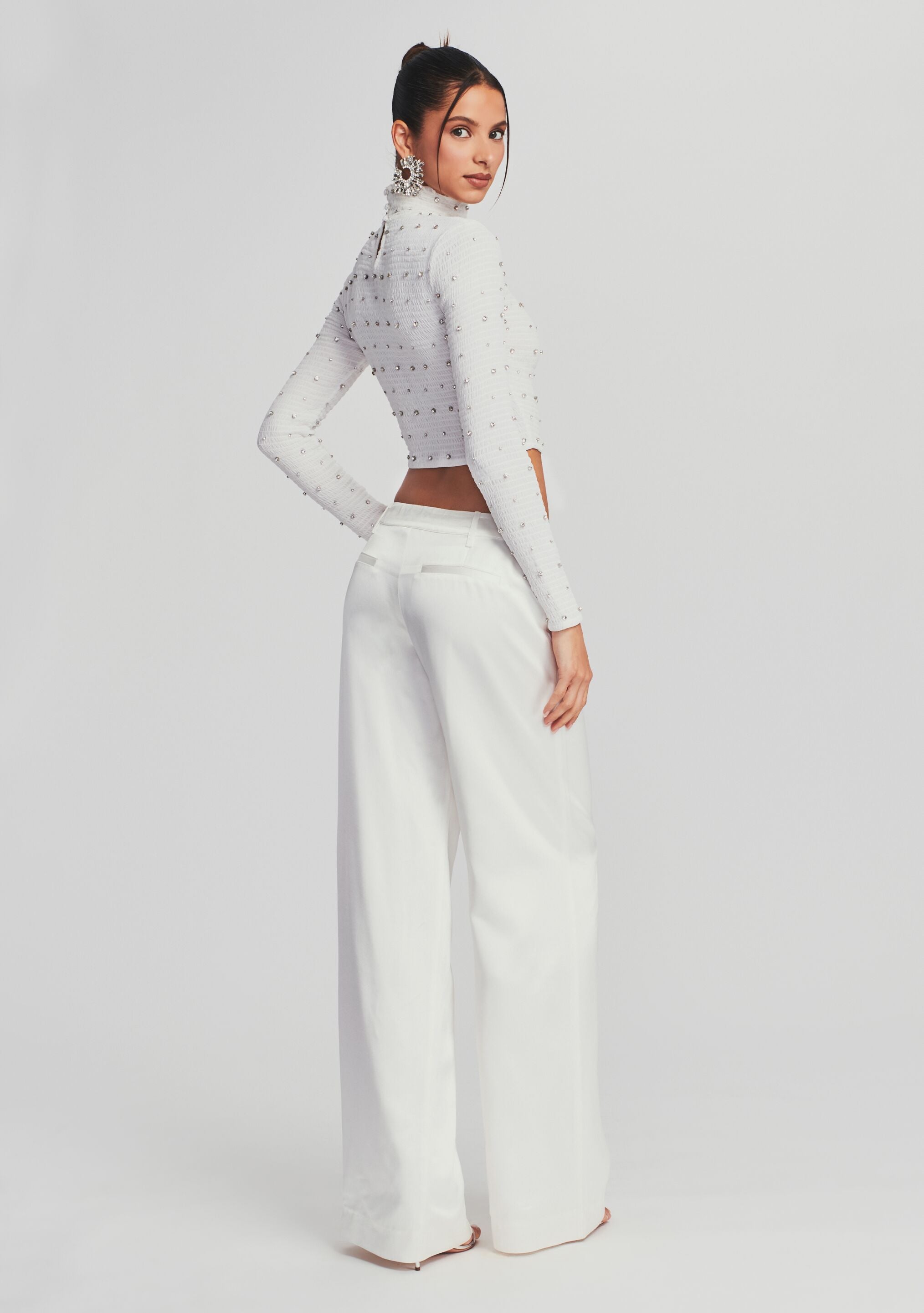 Brooks Embellished Chiffon Top