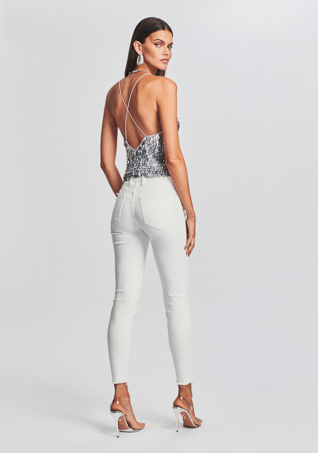 Darla Feather Sequin Top