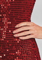 Alexa Sequin Crochet Dress