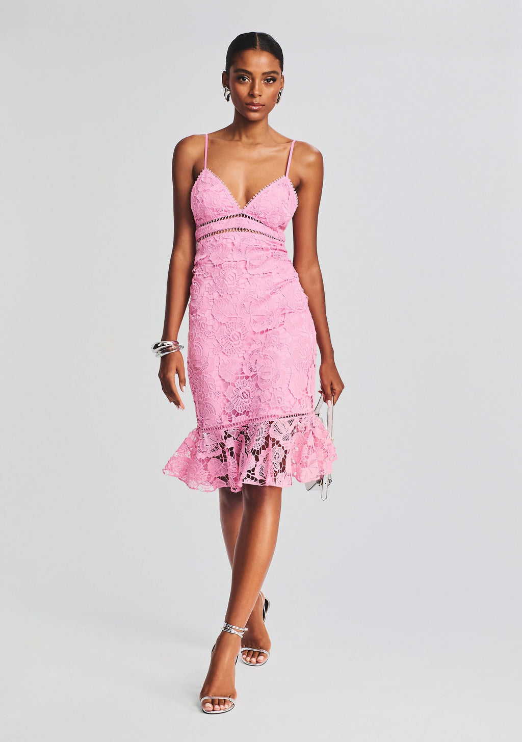 Eliza Lace Midi Dress