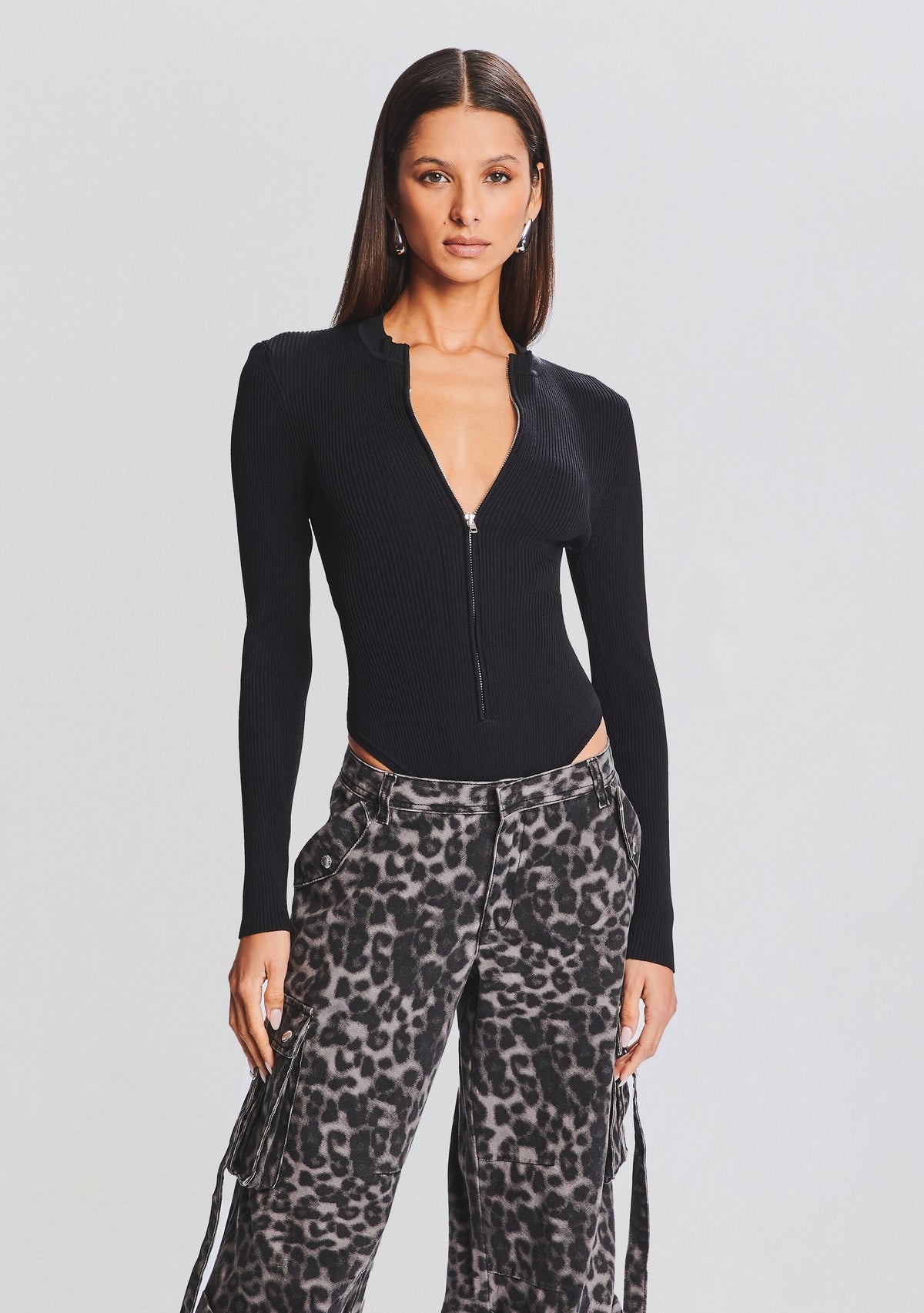 Geo Rib Knit Bodysuit
