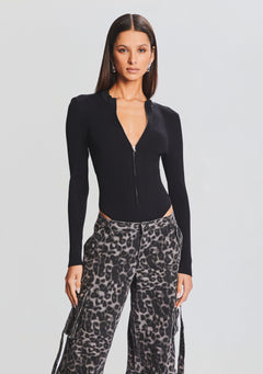 Geo Rib Knit Bodysuit
