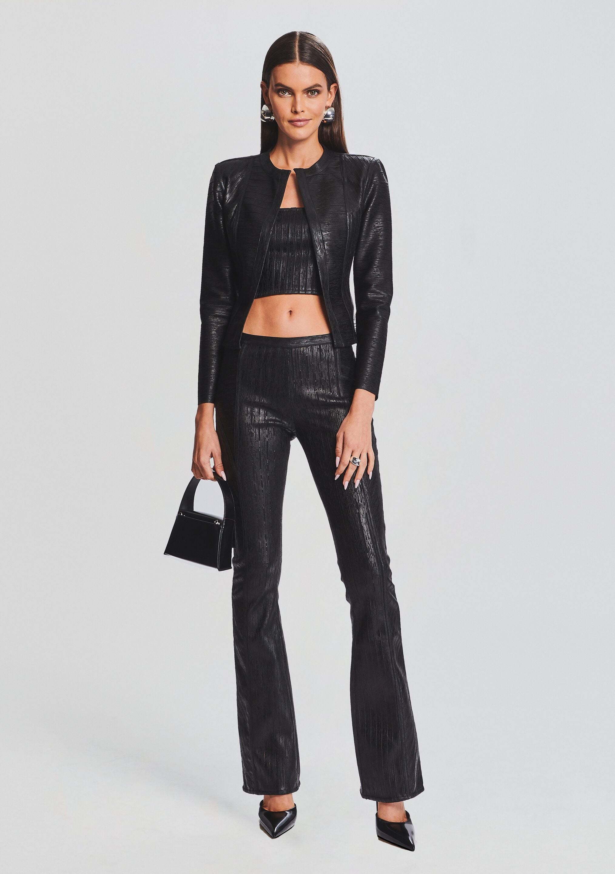 Mae Coated Knit Cardigan