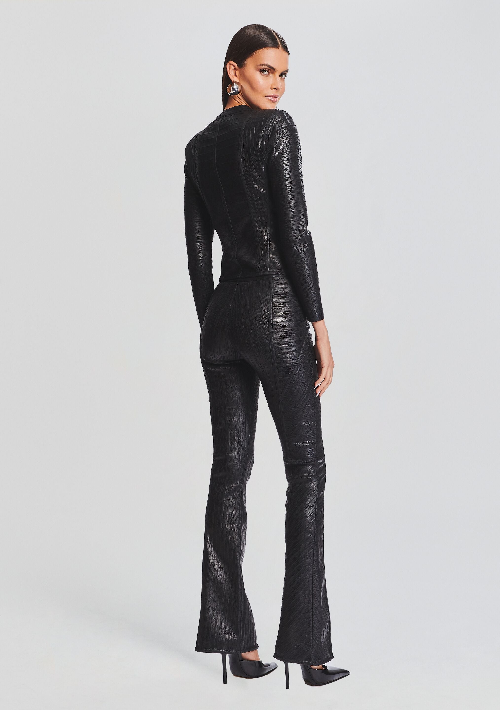 Mae Coated Knit Cardigan