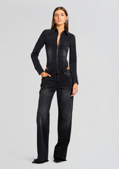 Helena Denim Bodysuit