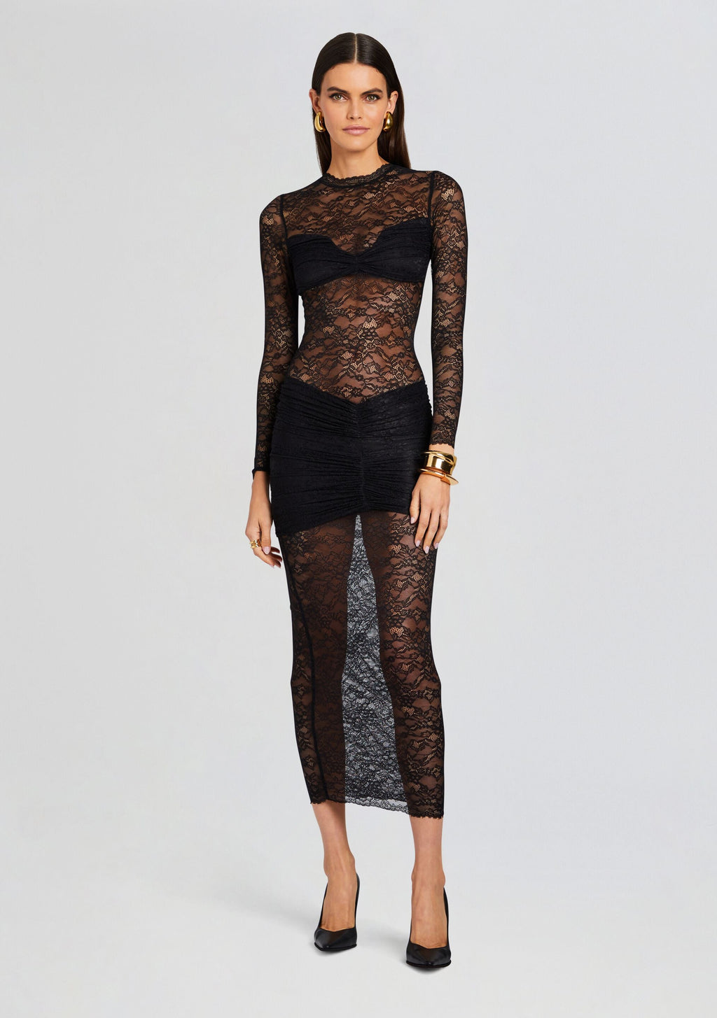 Ellie Lace Midi Dress