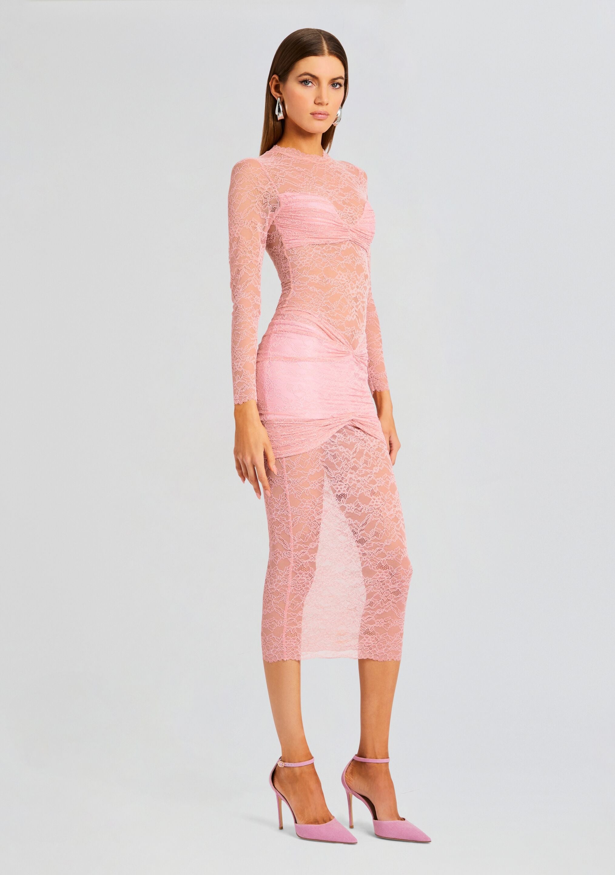Ellie Lace Midi Dress