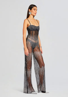 Adelynne Sequin Jumpsuit