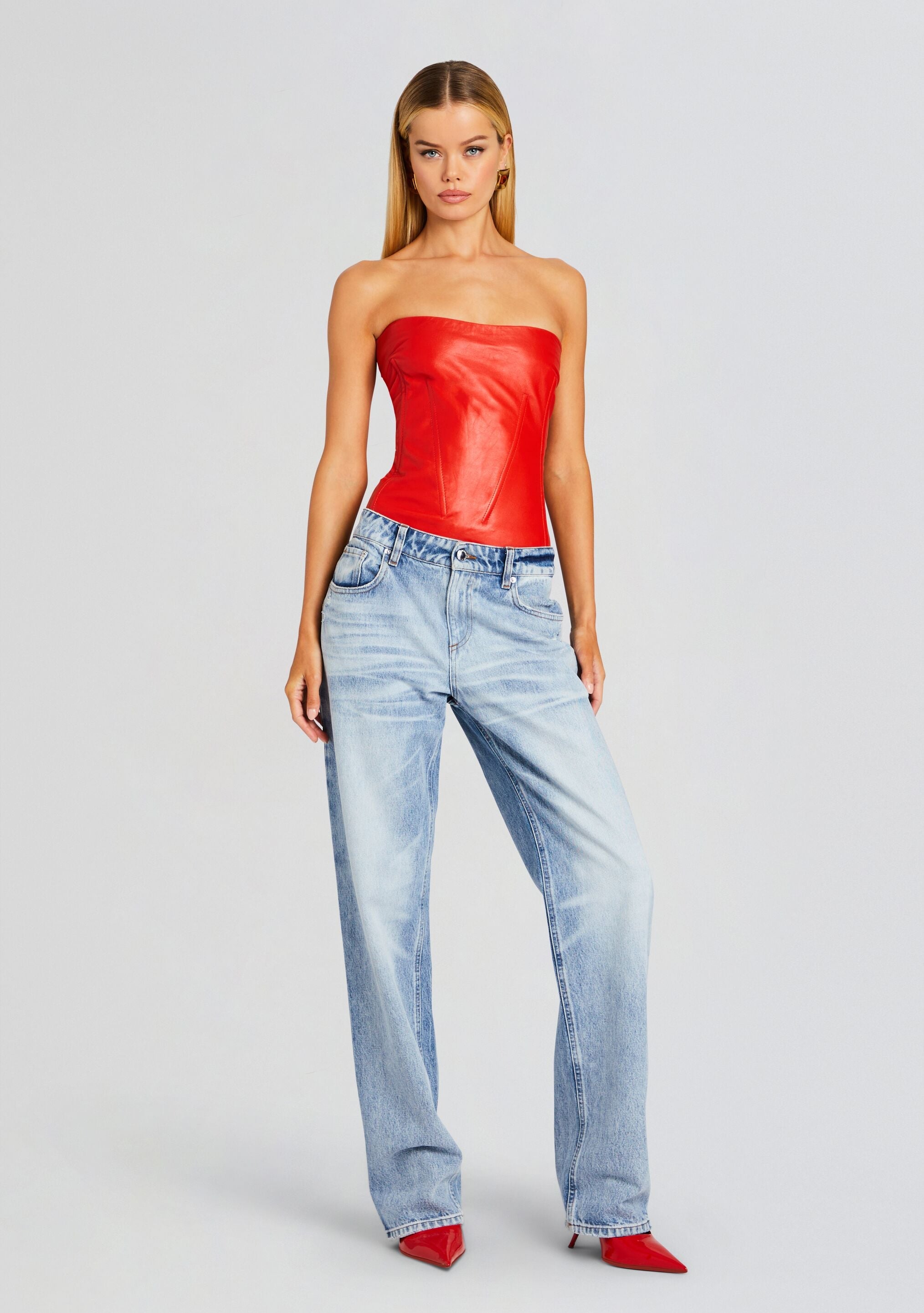 Veda Leather Top