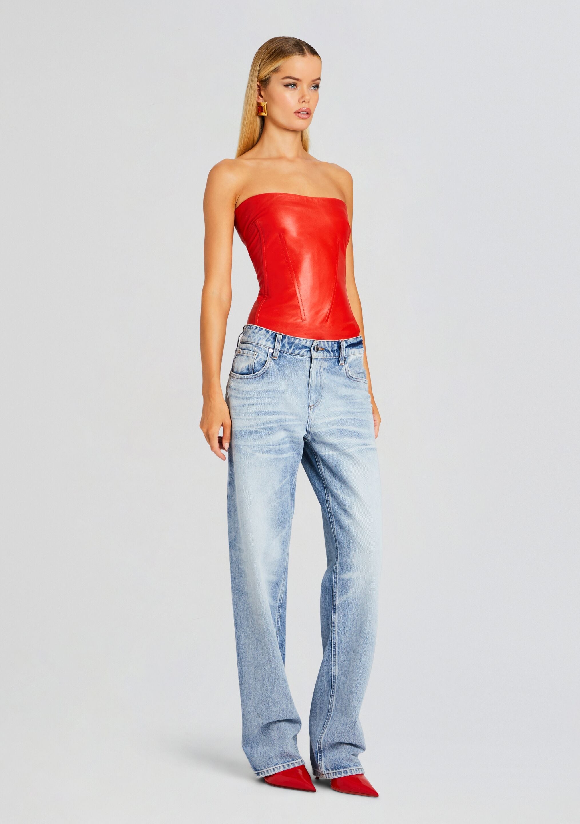 Veda Leather Top
