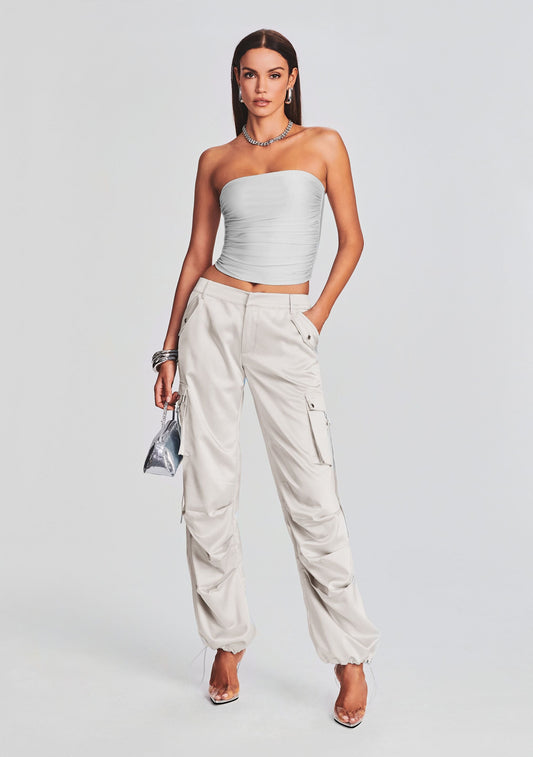 Lai Satin Cargo Pant