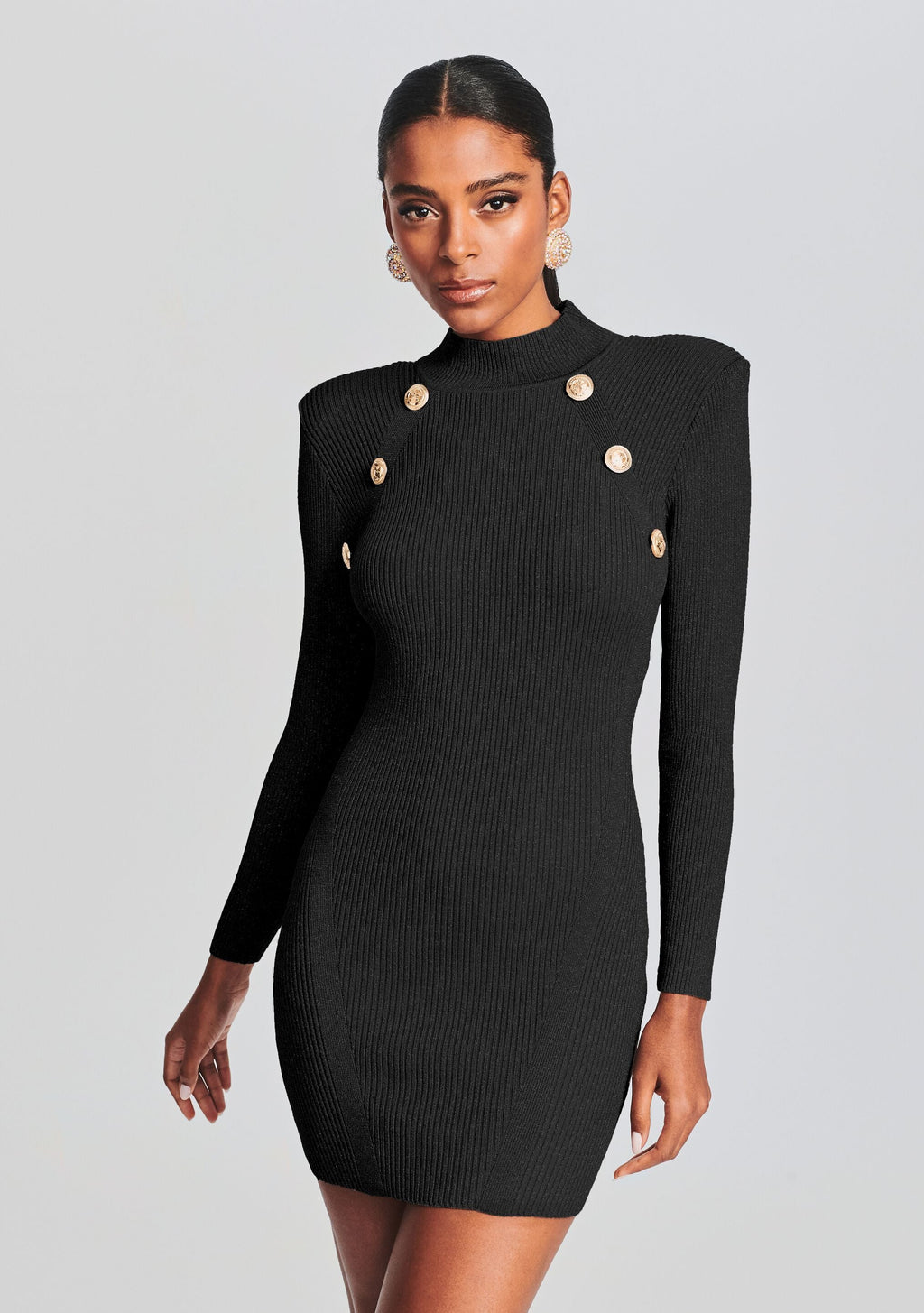 Aislinn Metallic Knit Dress