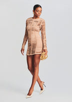 Ebony Suede Leather Dress