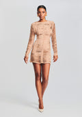 Ebony Suede Leather Dress