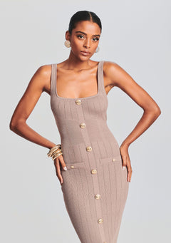 Laney Metallic Knit Dress