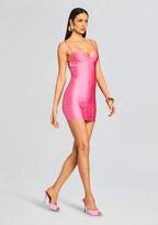 Eliana Lycra Mini Dress