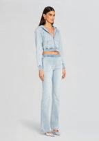 Edith Terry Cropped Hoodie