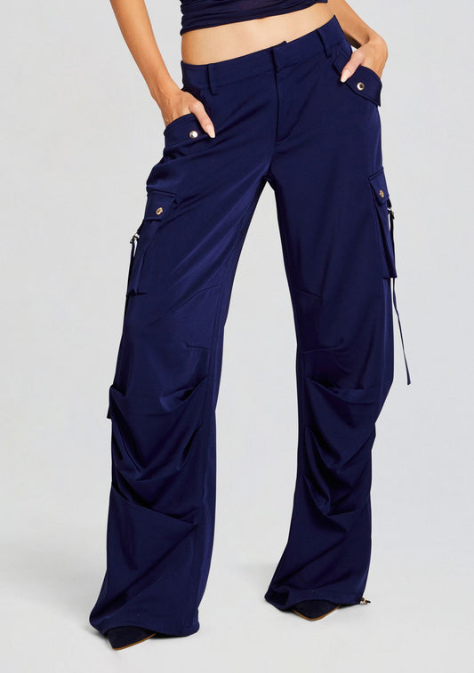 Lai Satin Cargo Pant