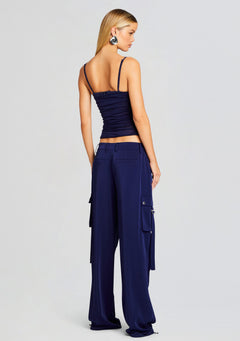 Lai Satin Cargo Pant