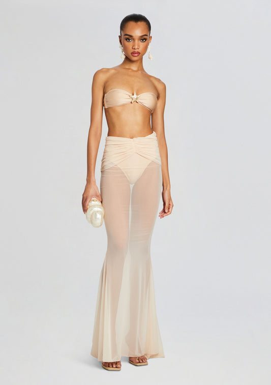 Christine Mesh Maxi Skirt