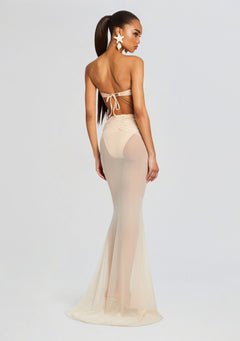 Christine Mesh Maxi Skirt