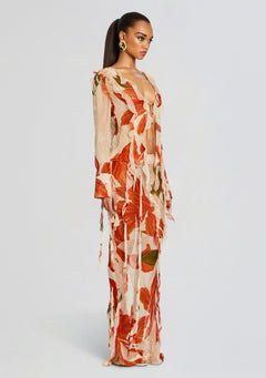 Sybil Silk Chiffon Skirt