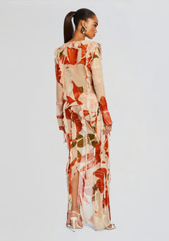 Sybil Silk Chiffon Skirt