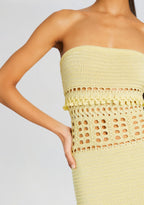 Caroline Metallic Crochet Dress