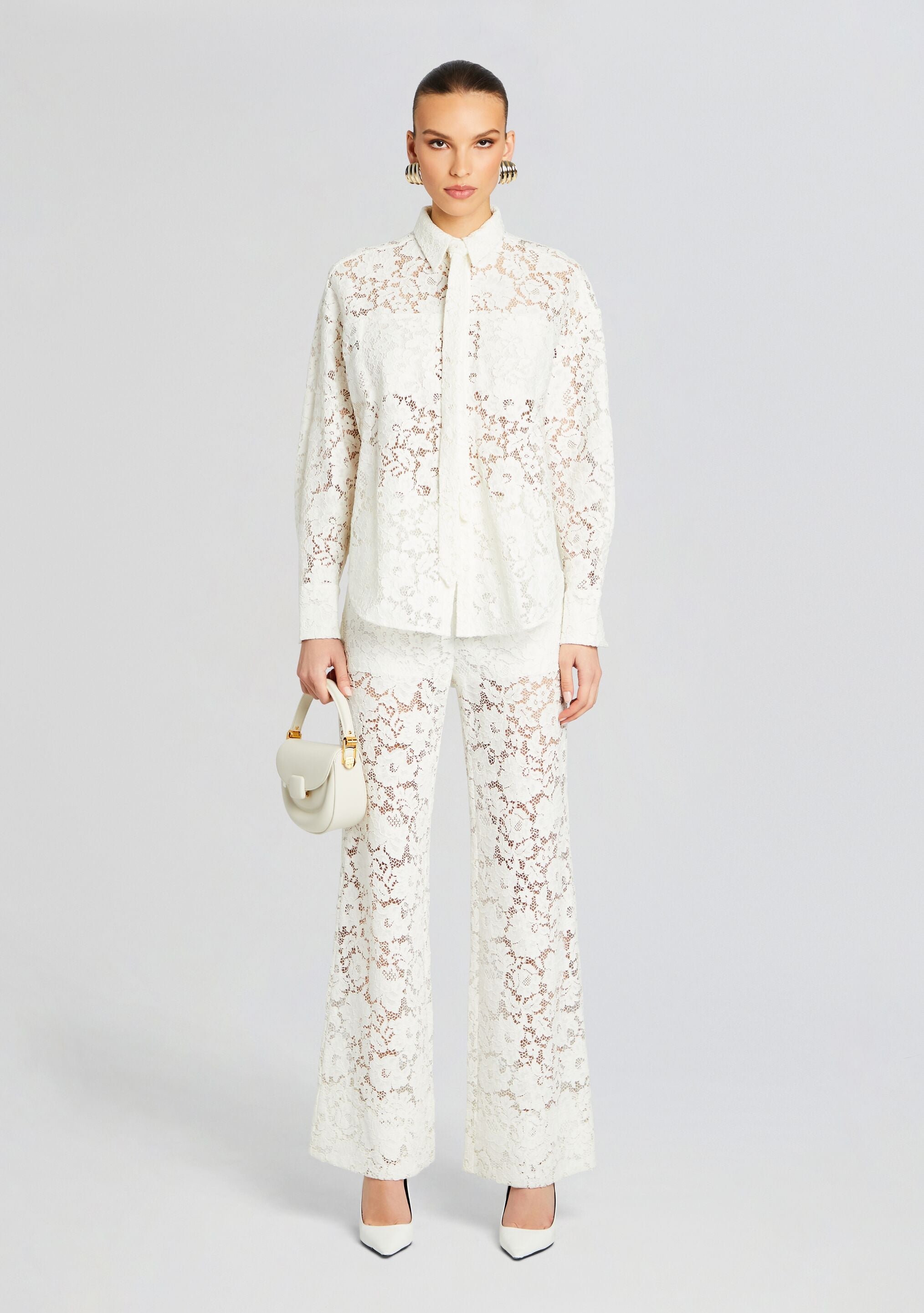 London Lace Flared Pants