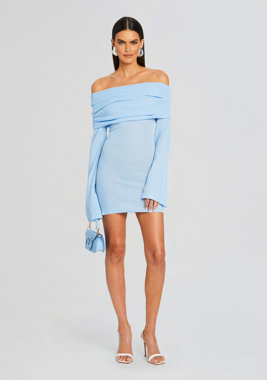 Galli Rib Knit Mini Dress