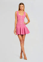 Brooke Metallic Bandage Knit Dress