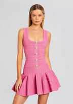 Brooke Metallic Bandage Knit Dress