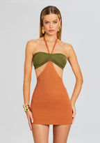 Emmeline Metallic Rib Knit Dress