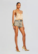 Calyx Embellished Denim Short