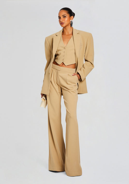 Pin Tuck Palazzo Pant