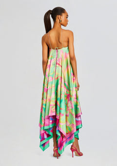 Sangria Silk Dress