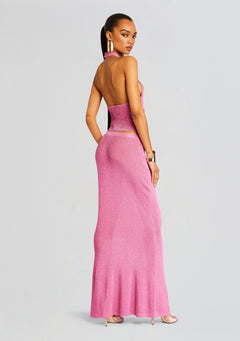 Harmony Metallic Knit Skirt