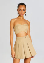 Camel Strapless Bralette