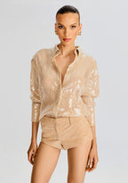 Ariana Sequin Lace Shirt