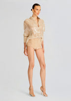 Ariana Sequin Lace Shirt